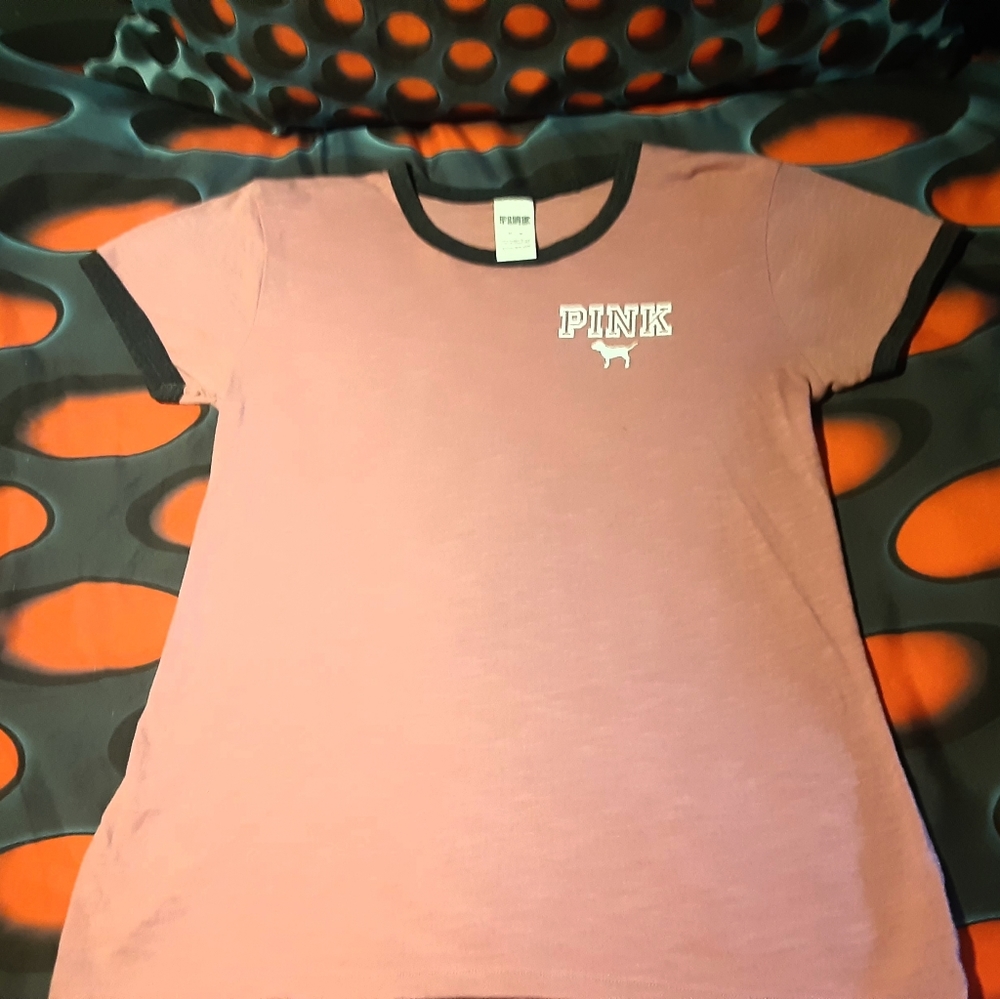 Victorias secret pink short sleeve shirt medium
